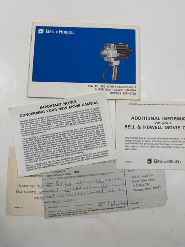 Bell howell model 379 - &,